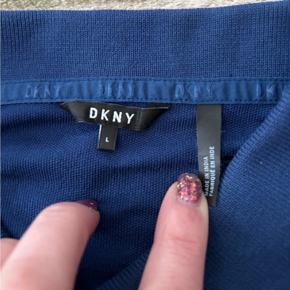 DKNY Blue Polo Shirt - Picture 2 of 3